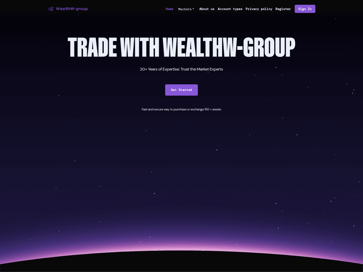 Screenshot von Wealthw Group