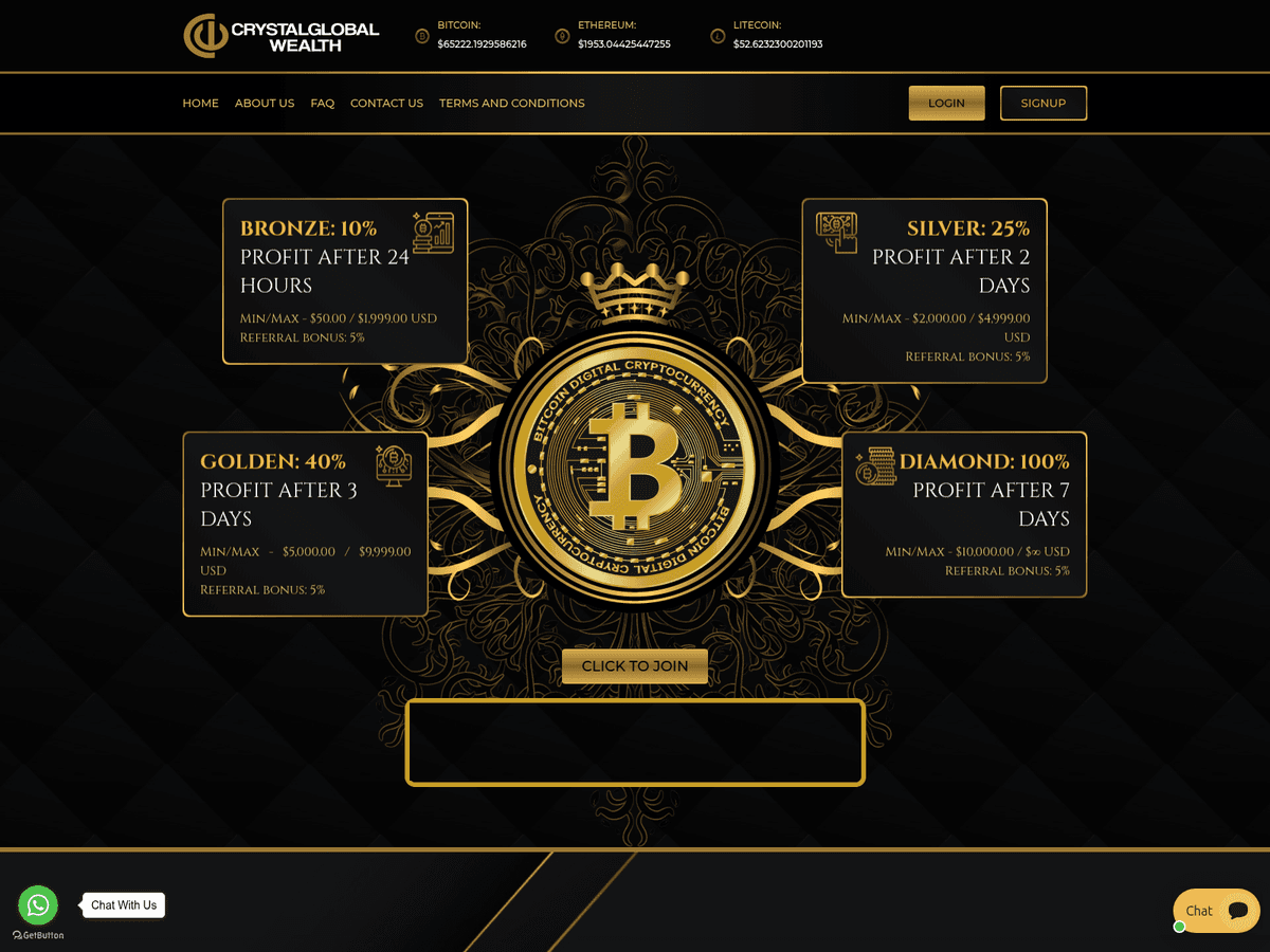 Screenshot von Crystalglobalwealth