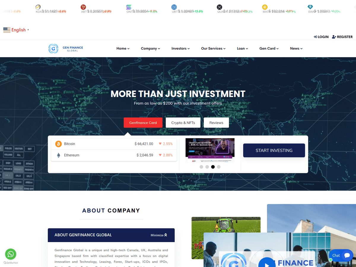 Screenshot von Genfinanceglobal