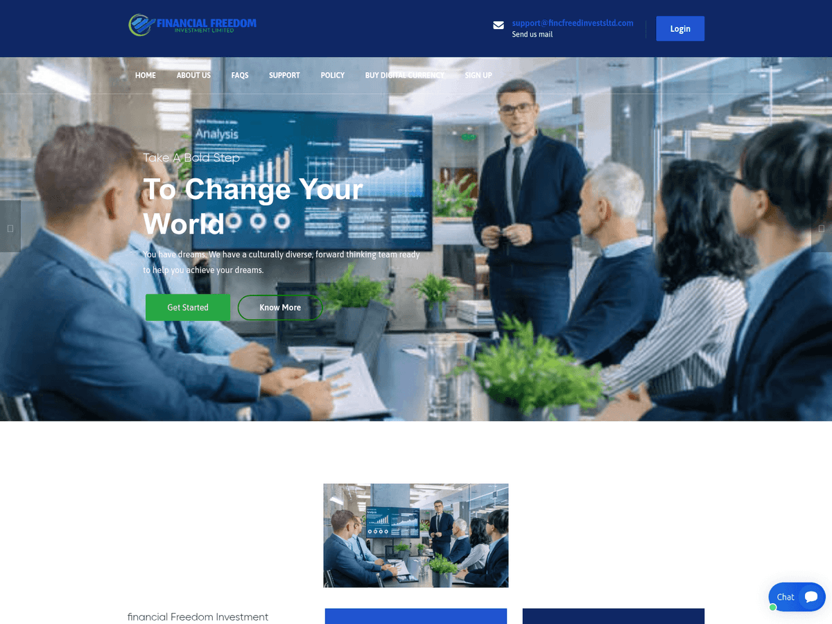Screenshot von Fincfreedinvestsltd