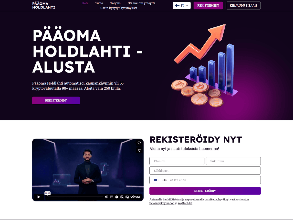 Screenshot von Paaoma Holdlahti