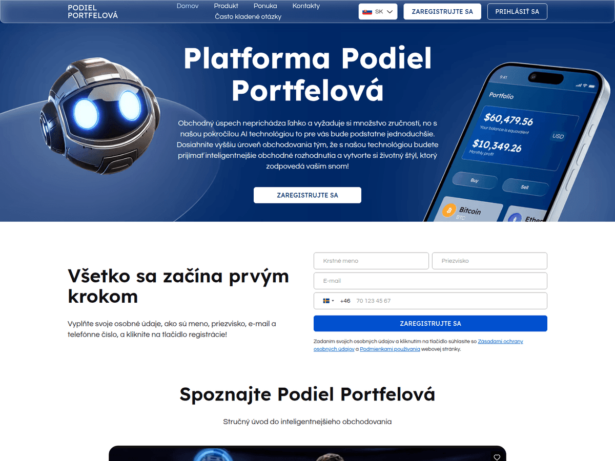 Screenshot von Podiel Portfelova