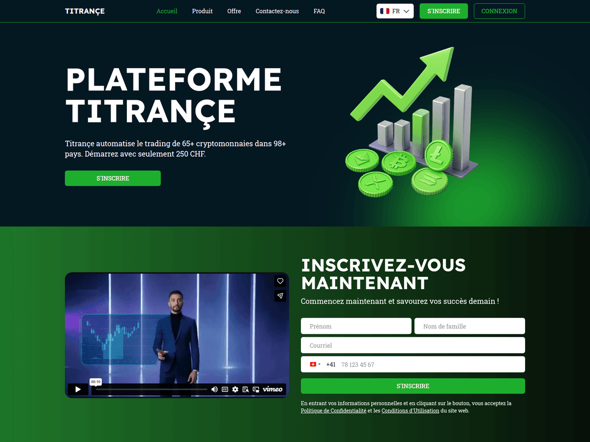 Screenshot von Titrance