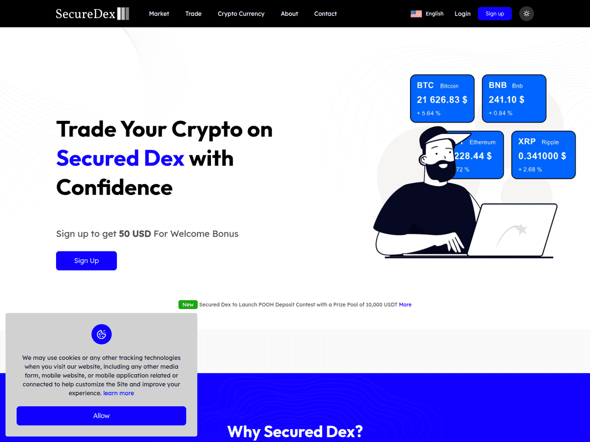 Screenshot von Secureddex