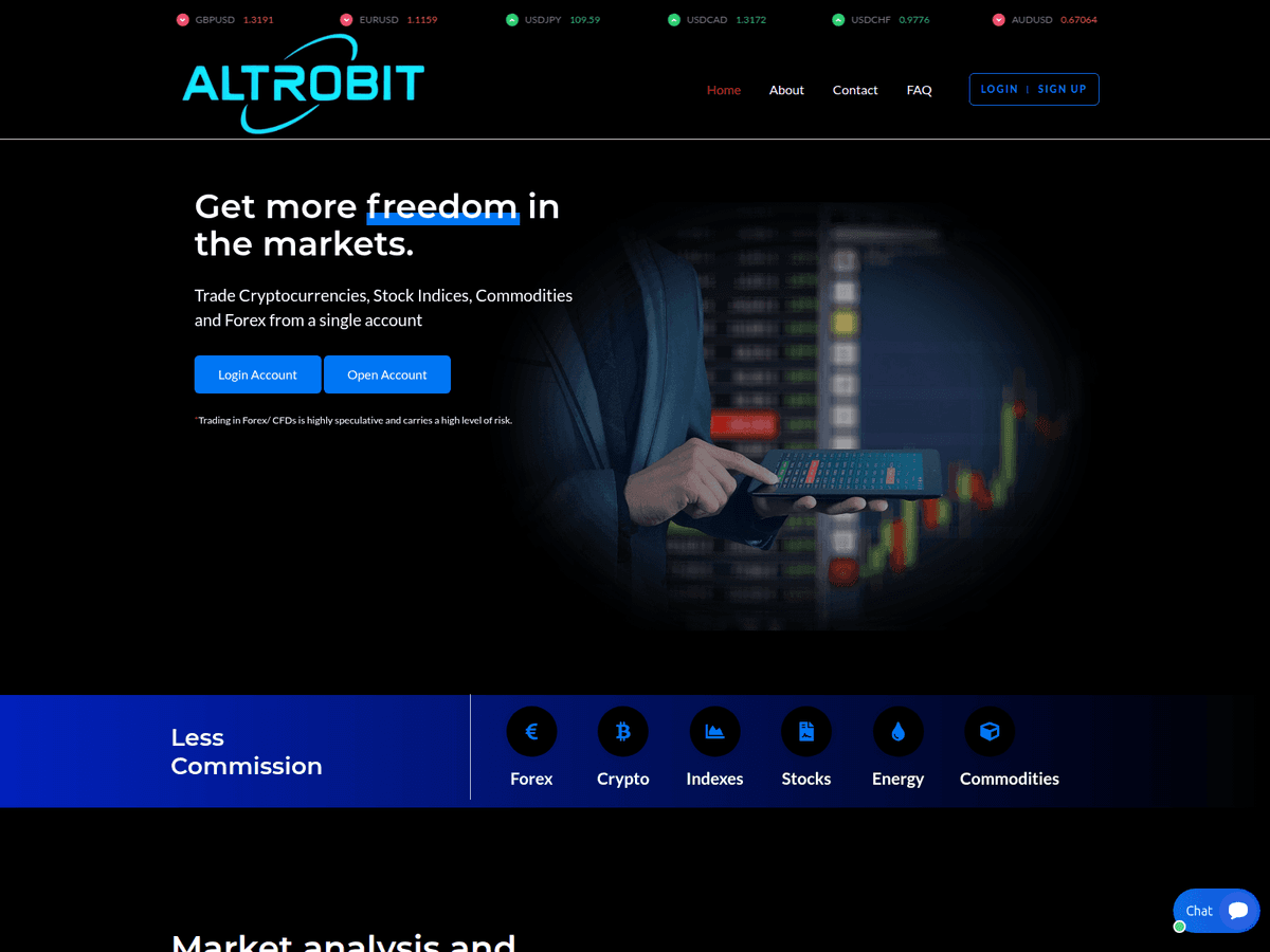 Screenshot von Altrobit