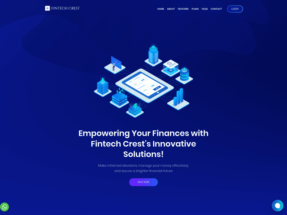 Screenshot der Webseite Fintechcrest (fintechcrest.org)