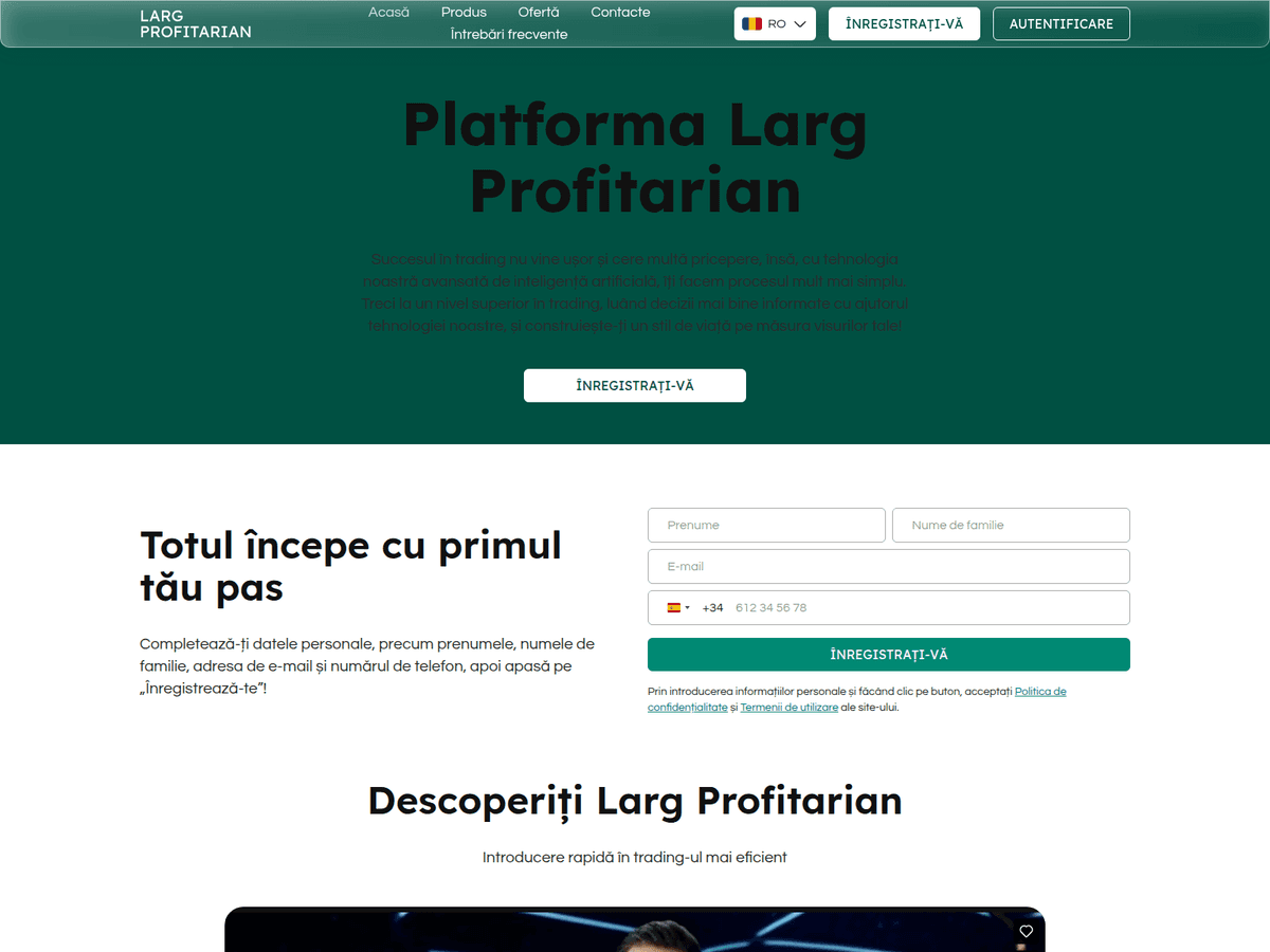 Screenshot von Larg Profitarian