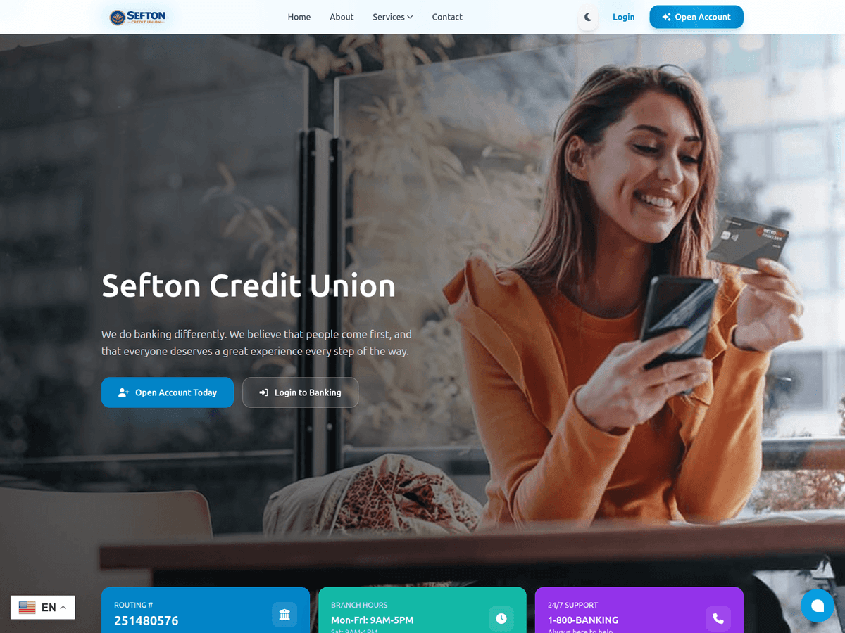Screenshot der Webseite Sefton Creditunion (sefton-creditunion.site)