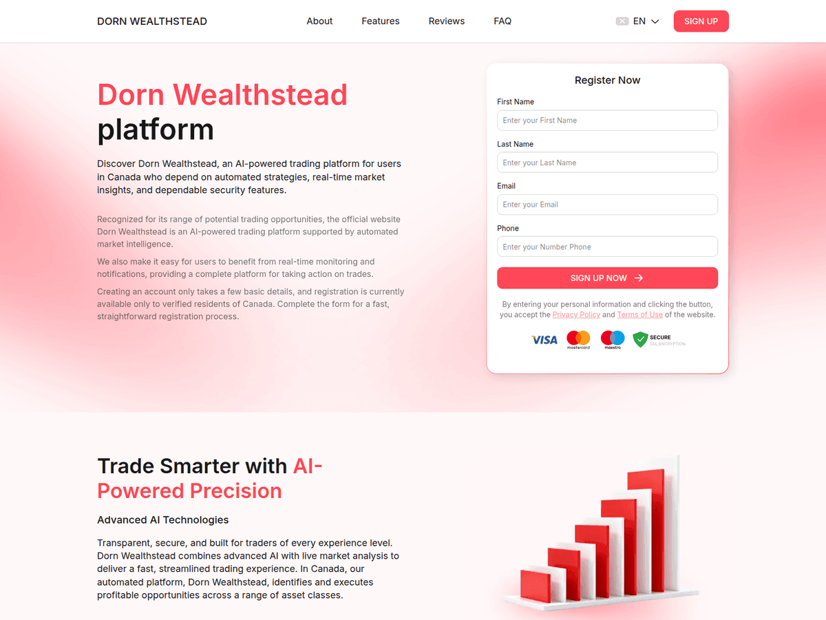 Screenshot der Webseite Dorn Wealthstead (dorn-wealthstead.com)