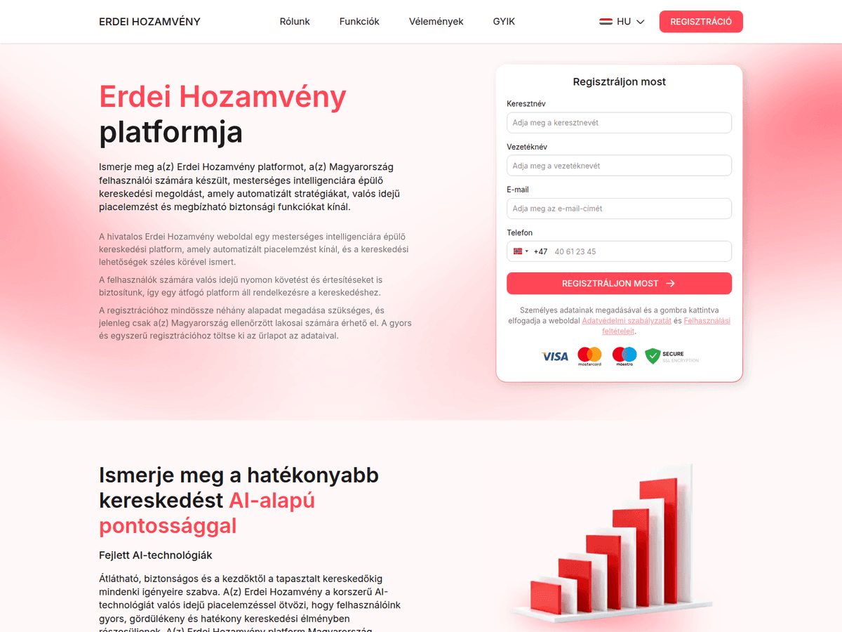 Screenshot der Webseite Erdei Hozamveny (erdei-hozamveny.com)