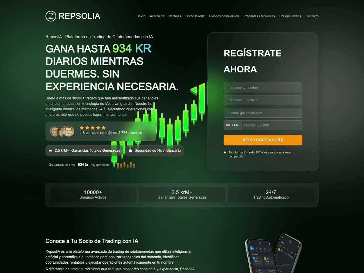 Screenshot der Webseite Repsoliatrading (repsoliatrading.com)