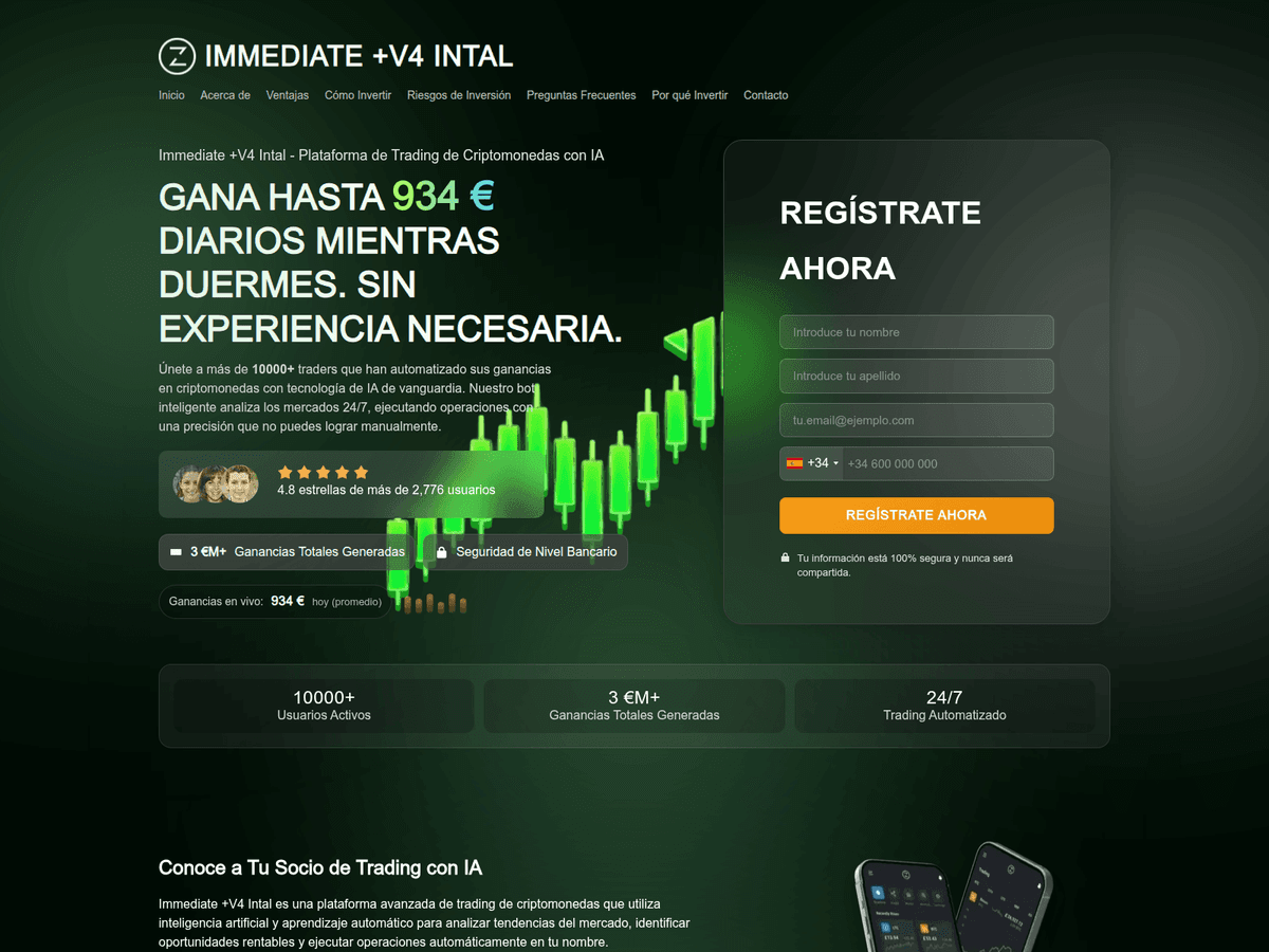 Screenshot der Webseite Immediatev4intaltrade (immediatev4intaltrade.com)