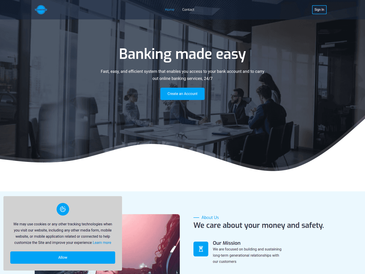Screenshot der Webseite Traceassetcredit (traceassetcredit.com)