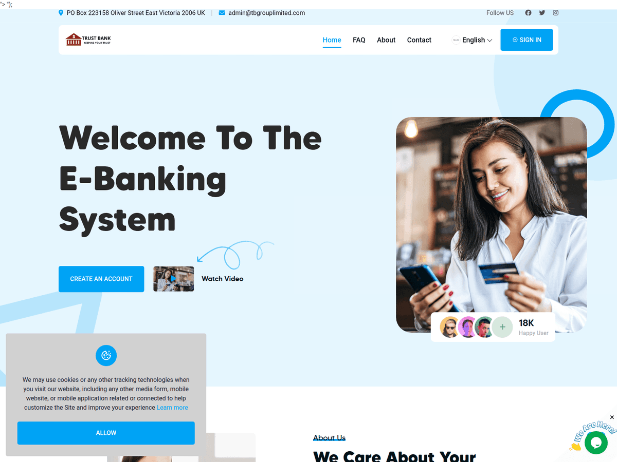 Screenshot der Webseite Tbgrouplimited (tbgrouplimited.com)