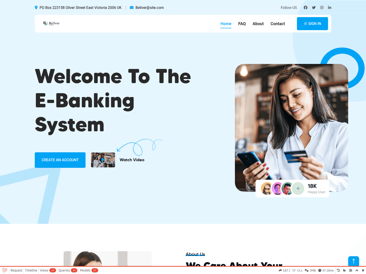 Screenshot der Webseite Nexivadev (nexivadev.xyz)