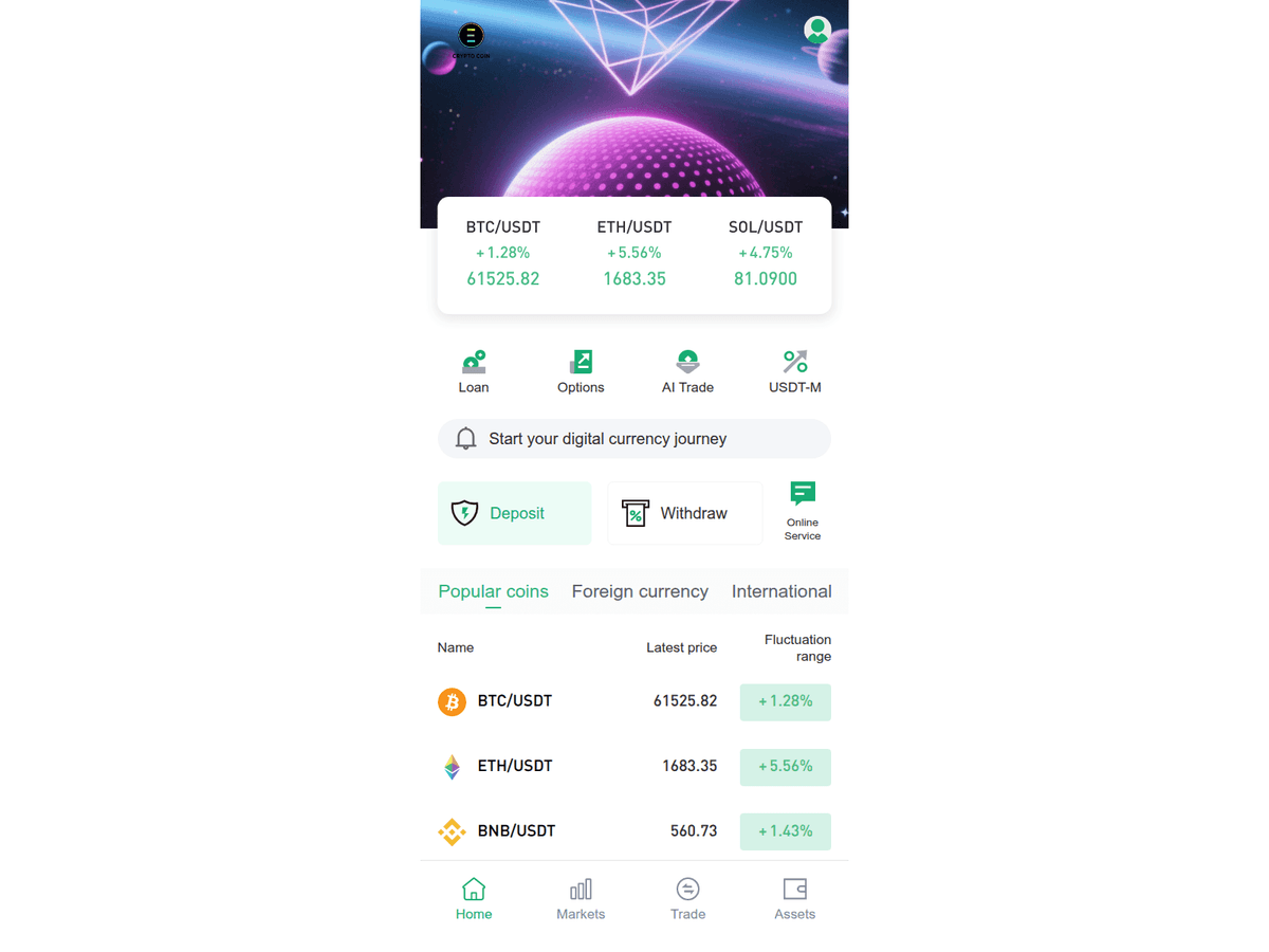 Screenshot der Webseite Bitcryptoforesta (bitcryptoforesta.com)