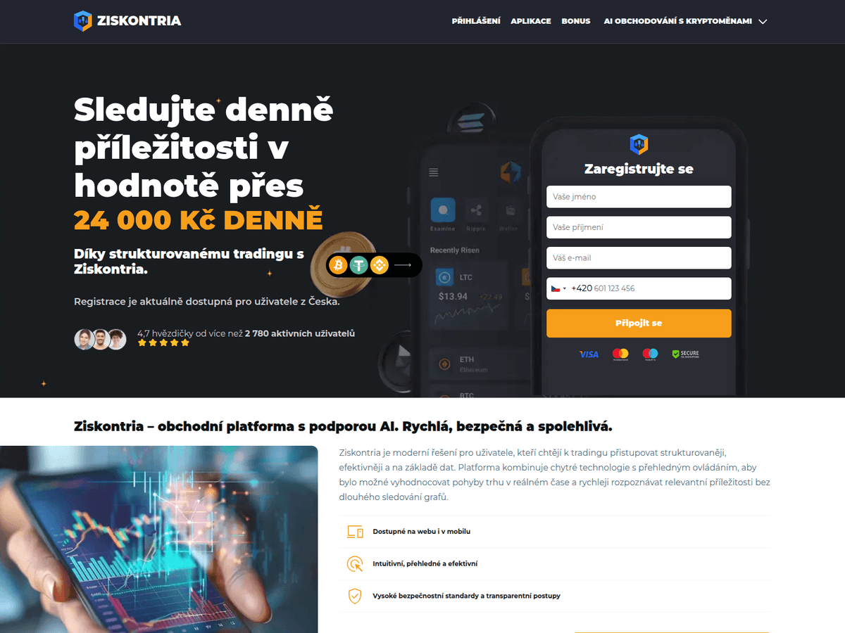 Screenshot der Webseite Ziskontriaai (ziskontriaai.com)