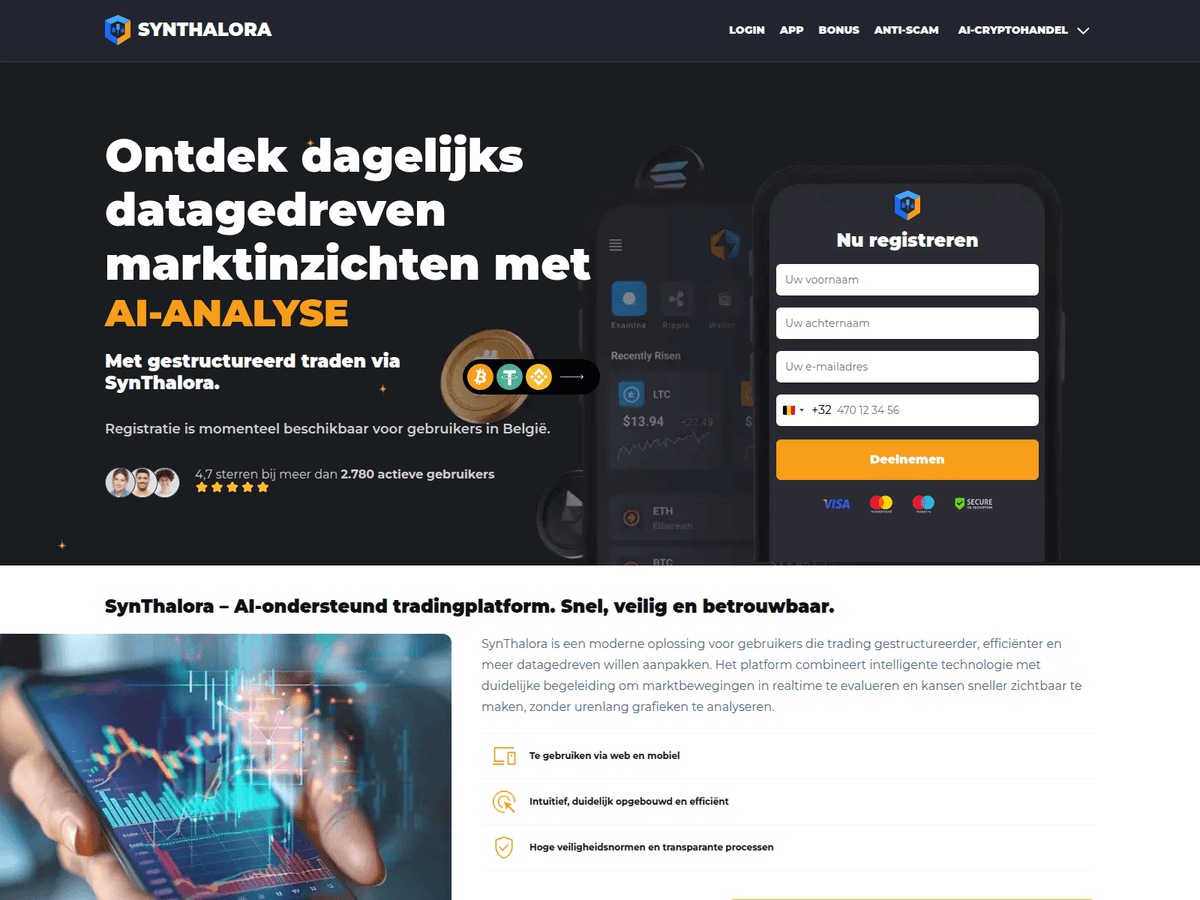Screenshot der Webseite Syn Thalora (syn-thalora.net)