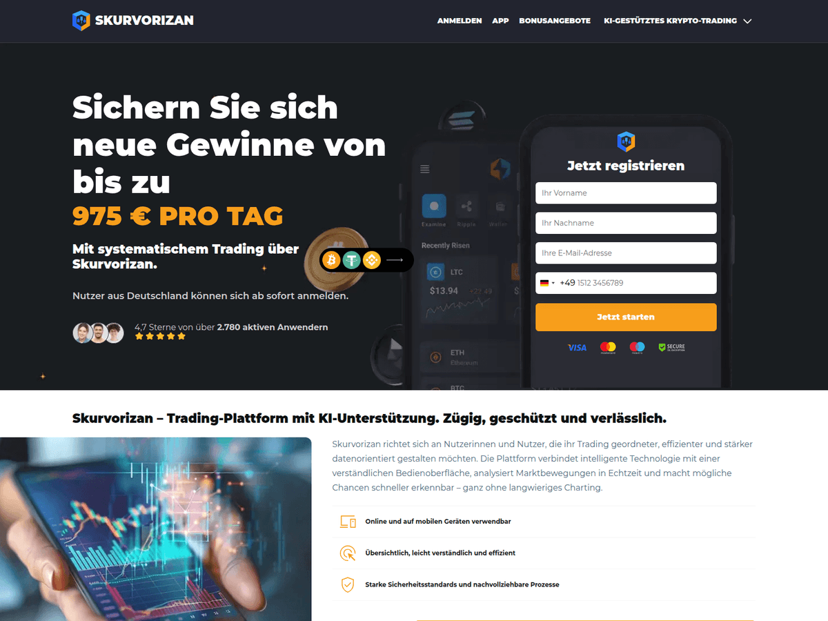 Screenshot der Webseite Skurvorizanki (skurvorizanki.com)