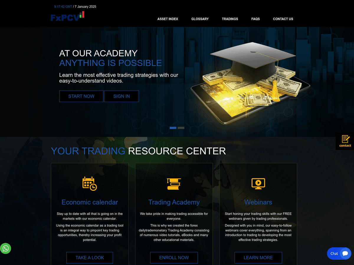 Screenshot von Fxdailytrademonetary