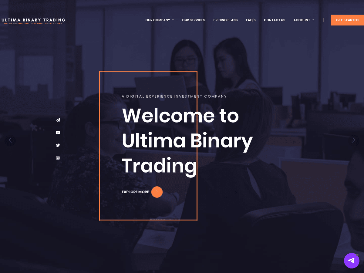 Screenshot von Ultimabinarytrading