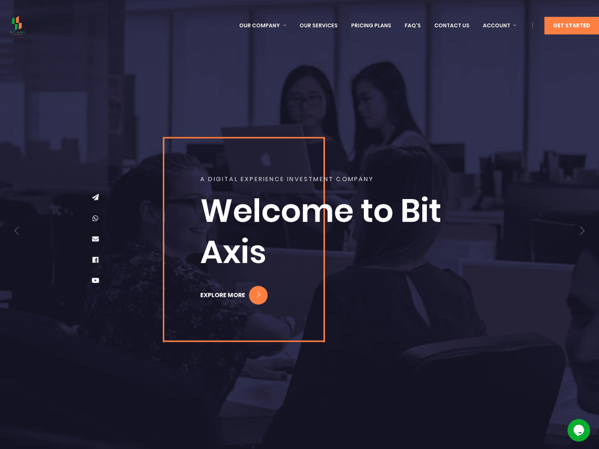 Screenshot von Bitaxischain