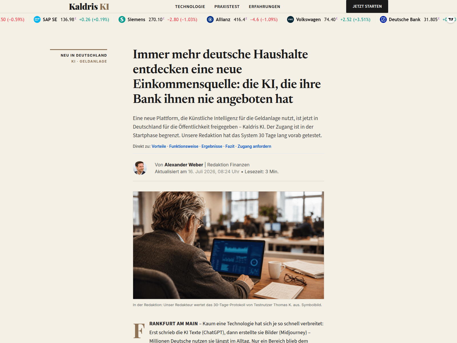 Screenshot von Kaldris Ki